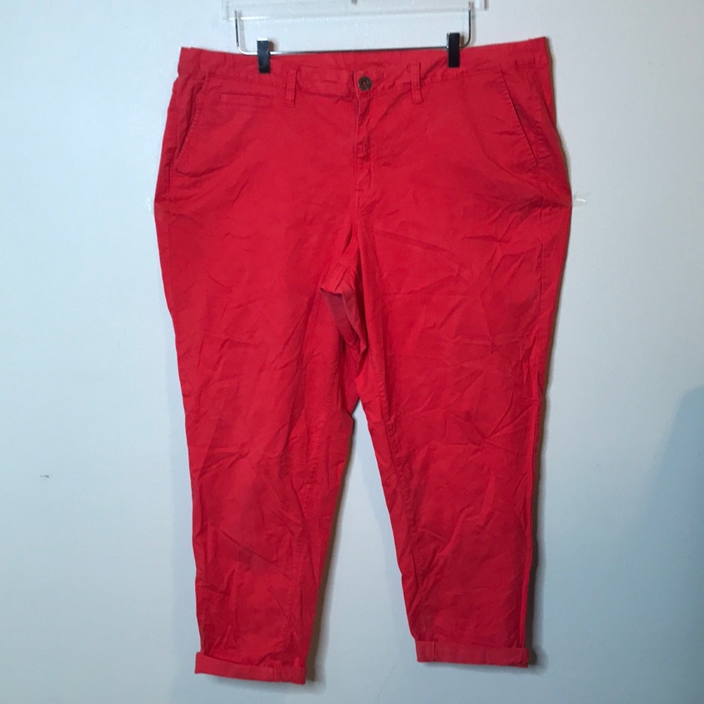Lane Bryant Pink Peach Sz 22 ankle pants